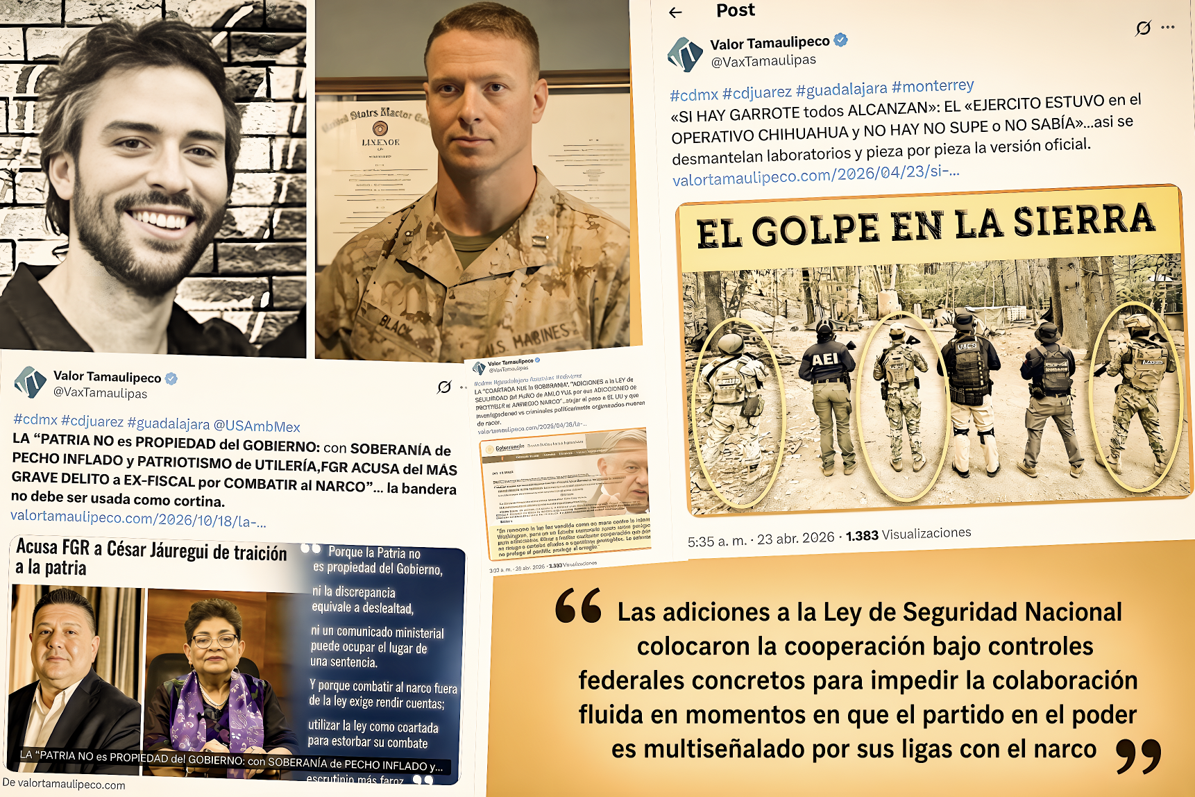 LA «PATRIA NO es GOBIERNO: JÁUREGUI, PEDRO, los MUERTOS de la CIA y la SOBERANÍA que se OFENDE cuando le TUMBAN NARCOLABORATORIO»… No todo lo legal es justo; debiera ser justo para ser legal.