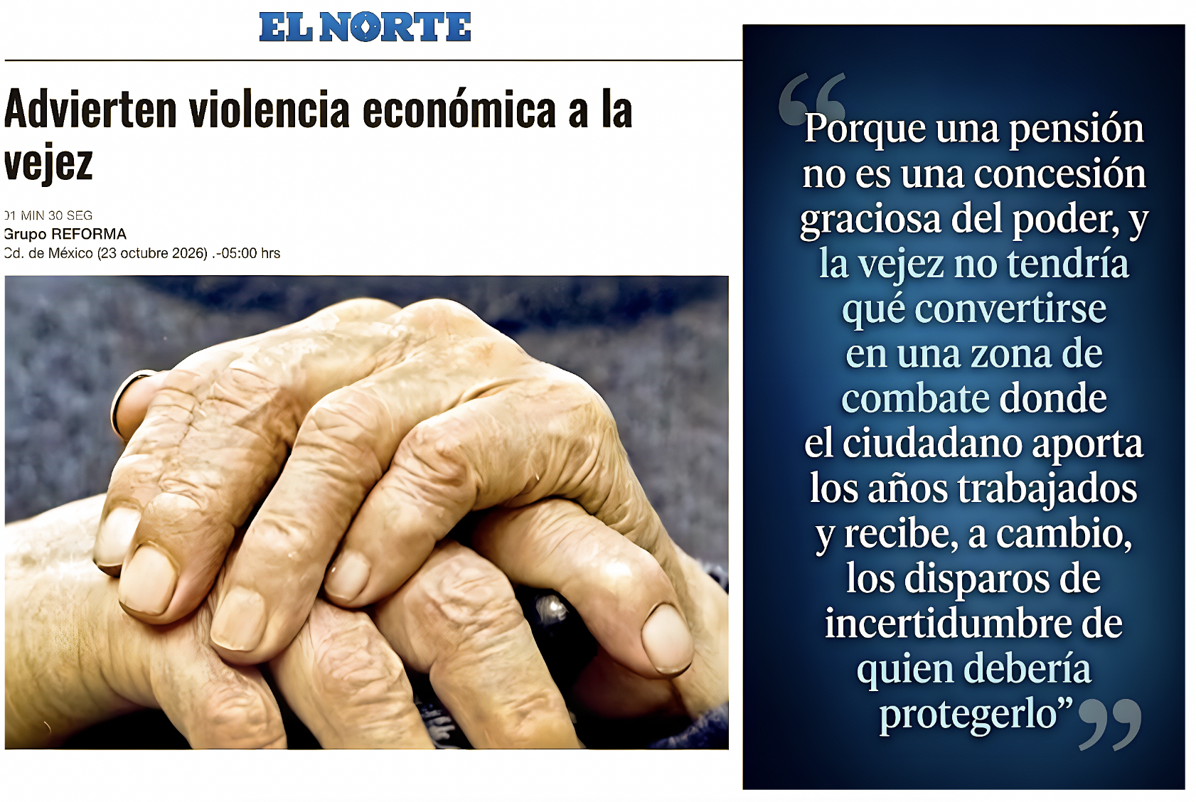 «MODALIDAD 40: el RETIRO en la MIRA; las RESTRICCIONES del GOBIERNO ponen en la LÍNEA de FUEGO la EXPECTATIVA de una PENSIÓN DIGNA»…advierte la CIDHPDA.